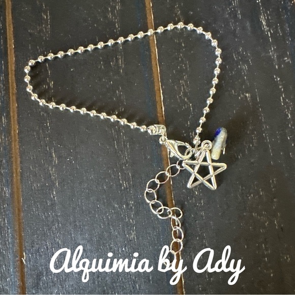 Alquimia Silver Star Bracelet lapis - Picture 1 of 3